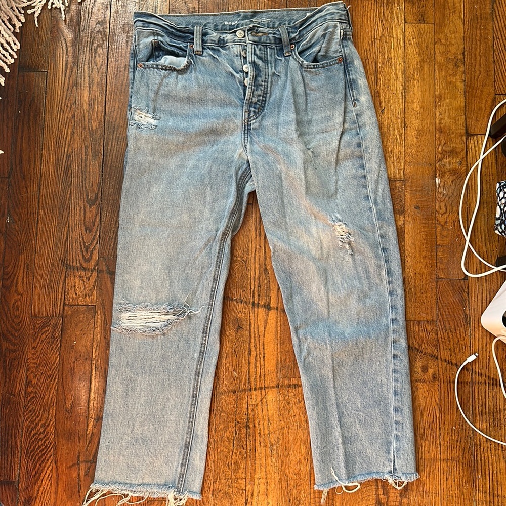 High rise jeans ankle length